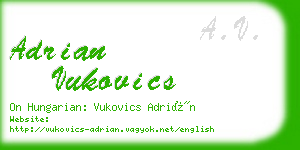 adrian vukovics business card